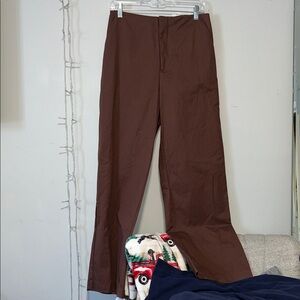 Abercrombie High-Waisted Brown Dress Pants